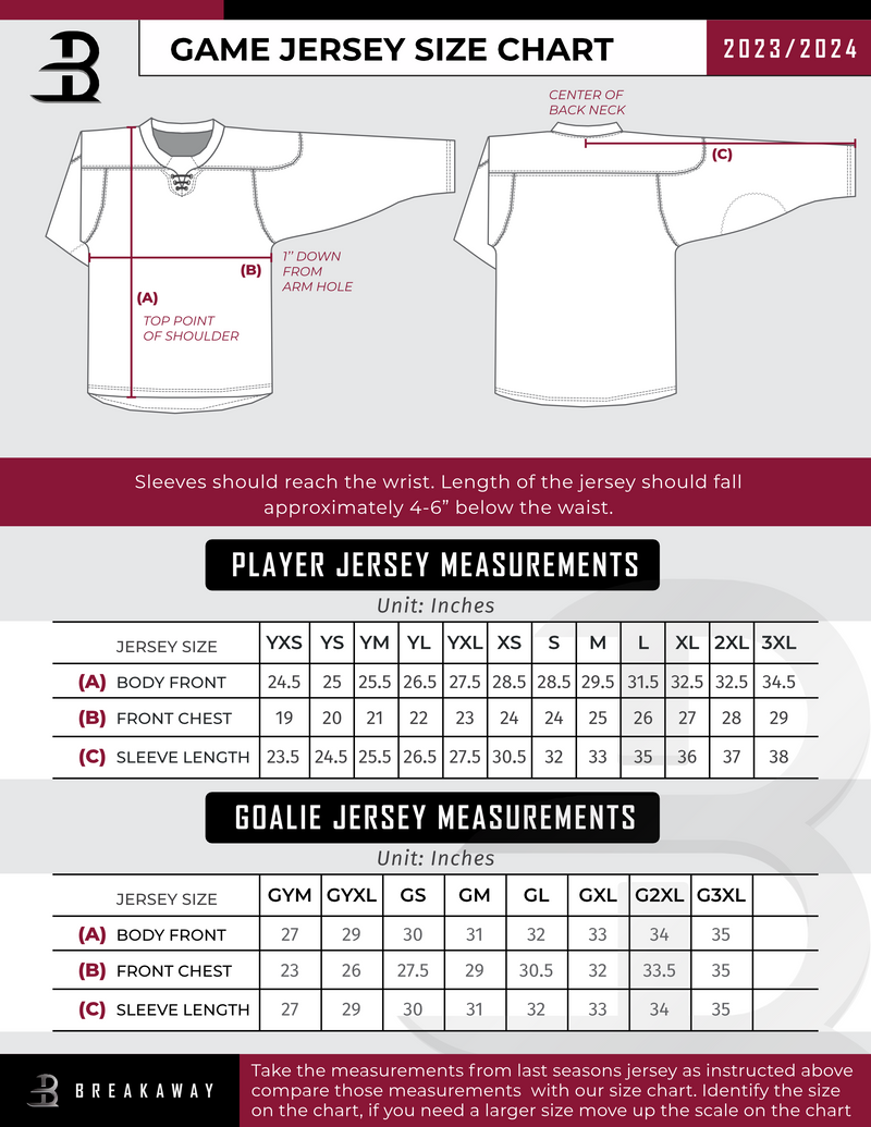 Randolph Middle School Youth Player Reversible Sublimated Jersey